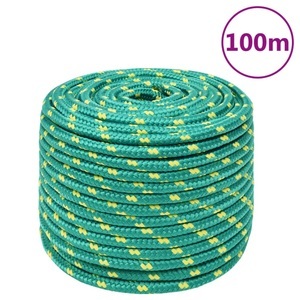 vidaXL, vidaXL Bootsseil Grün 14 mm 100 m Polypropylen, vidaXL Bootsseil Grün 14 mm 100 m Polypropylen
