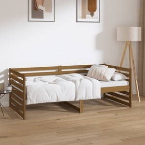 vidaXL, vidaXL Tagesbett Honigbraun 90x190 cm Massivholz Kiefer, vidaXL Tagesbett Honigbraun 90x190 cm Massivholz Kiefer