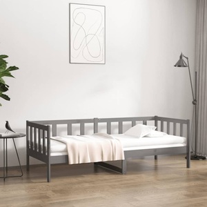 vidaXL, vidaXL Tagesbett Grau 80x200 cm Massivholz Kiefer