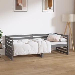 vidaXL, vidaXL Tagesbett Grau 80x200 cm Massivholz Kiefer, 