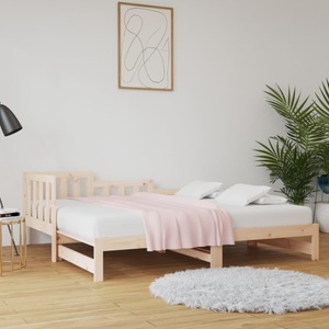 vidaXL, vidaXL Tagesbett Ausziehbar 2x(90x190) cm Massivholz Kiefer