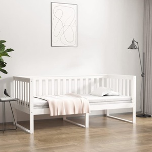 vidaXL, vidaXL Tagesbett Weiß 90x190 cm Massivholz Kiefer, 