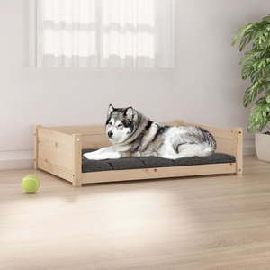 vidaXL, vidaXL Hundebett 105,5x75,5x28 cm Massivholz Kiefer, vidaXL Hundebett 105,5x75,5x28 cm Massivholz Kiefer