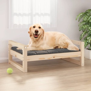 vidaXL, vidaXL Hundebett 75,5x55,5x28 cm Massivholz Kiefer, 