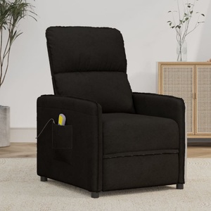 vidaXL, vidaXL Massagesessel Schwarz Mikrofasergewebe, 
