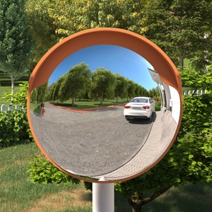 vidaXL, vidaXL Verkehrsspiegel Konvex Outdoor Orange Ø30 cm Polycarbonat, 