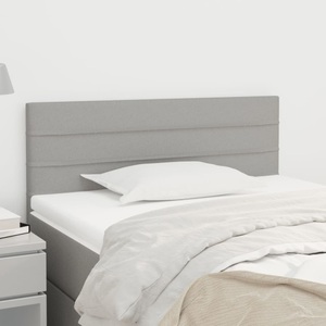 vidaXL, vidaXL Kopfteil Hellgrau 90x5x78/88 cm Stoff