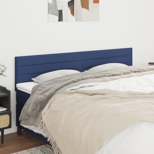 vidaXL, vidaXL Kopfteile 2 Stk. Blau 100x5x78/88 cm Stoff