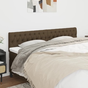 vidaXL, vidaXL Kopfteile 2 Stk. Dunkelbraun 100x7x78/88 cm Stoff