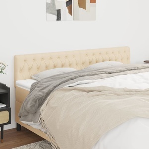vidaXL, vidaXL Kopfteile 2 Stk. Creme 100x7x78/88 cm Stoff, vidaXL Kopfteile 2 Stk. Creme 100x7x78/88 cm Stoff