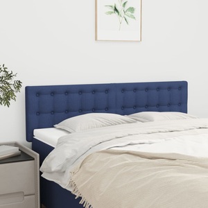 vidaXL, vidaXL Kopfteile 2 Stk. Blau 72x5x78/88 cm Stoff