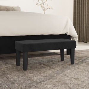 vidaXL, vidaXL Sitzbank Schwarz 70x30x30 cm Samt, vidaXL Sitzbank Schwarz 70x30x30 cm Samt