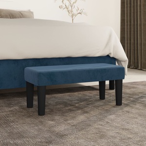 vidaXL, vidaXL Sitzbank Dunkelblau 70x30x30 cm Samt, vidaXL Sitzbank Dunkelblau 70x30x30 cm Samt