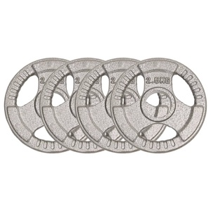 vidaXL, vidaXL Olympische Hantelscheiben 4 Stk. 10 kg Gusseisen, 