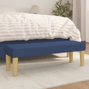 vidaXL, vidaXL Sitzbank Blau 100x30x30 cm Stoff, vidaXL Sitzbank Blau 100x30x30 cm Stoff