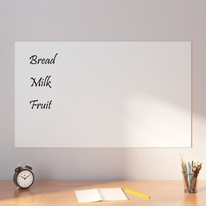 vidaXL, vidaXL Magnettafel Wandmontage Weiß 100x60 cm Hartglas, vidaXL Magnettafel Wandmontage Weiß 100x60 cm Hartglas