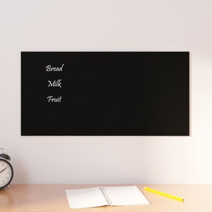 vidaXL, vidaXL Magnettafel Wandmontage Schwarz 60x30 cm Hartglas, vidaXL Magnettafel Wandmontage Schwarz 60x30 cm Hartglas