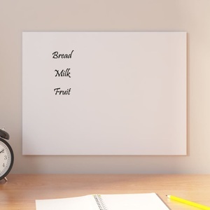 vidaXL, vidaXL Magnettafel Wandmontage Weiß 40x30 cm Hartglas, vidaXL Magnettafel Wandmontage Weiß 40x30 cm Hartglas