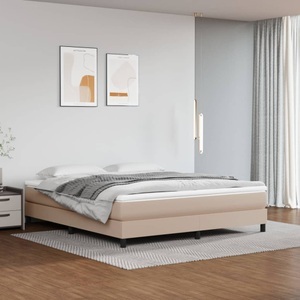 vidaXL, vidaXL Taschenfederkernmatratze Cappuccino 180x200x20 cm Kunstleder, vidaXL Taschenfederkernmatratze Cappuccino 180x200x20 cm Kunstleder