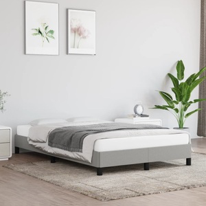 vidaXL, vidaXL Bettgestell Hellgrau 120x200 cm Stoff