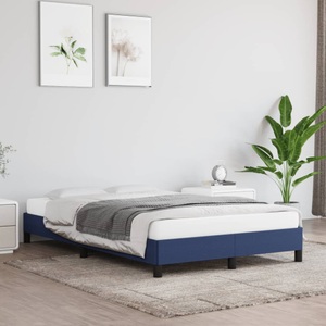 vidaXL, vidaXL Bettgestell Blau 120x200 cm Stoff