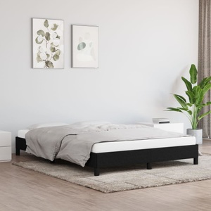 vidaXL, vidaXL Bettgestell Schwarz 140x190 cm Stoff