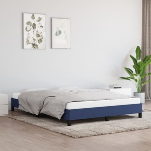 vidaXL, vidaXL Bettgestell Blau 140x200 cm Stoff