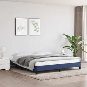 vidaXL, vidaXL Bettgestell Blau 160x200 cm Stoff