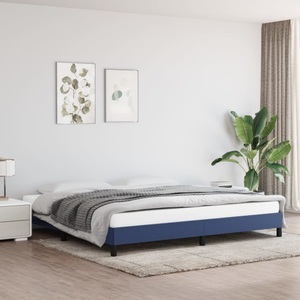 vidaXL, vidaXL Bettgestell Blau 200x200 cm Stoff