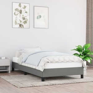 vidaXL, vidaXL Bettgestell Dunkelgrau 80x200 cm Stoff