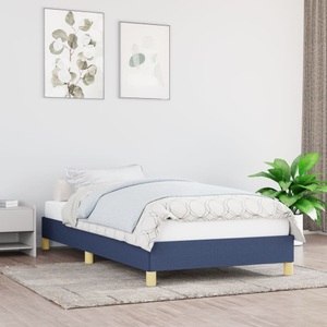 vidaXL, vidaXL Bettgestell Blau 90x200 cm Stoff, vidaXL Bettgestell Blau 90x200 cm Stoff