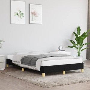 vidaXL, vidaXL Bettgestell Schwarz 120x200 cm Stoff