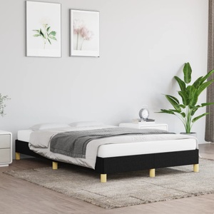 vidaXL, vidaXL Bettgestell Schwarz 120x200 cm Stoff