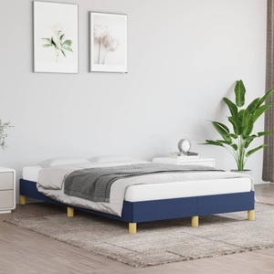 vidaXL, vidaXL Bettgestell Blau 120x200 cm Stoff