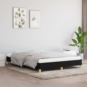 vidaXL Bettgestell Schwarz 140x190 cm Stoff