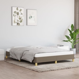 vidaXL, vidaXL Bettgestell Taupe 140x200 cm Stoff