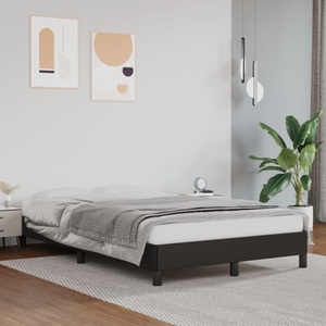 vidaXL, vidaXL Bettgestell Schwarz 120x200 cm Kunstleder