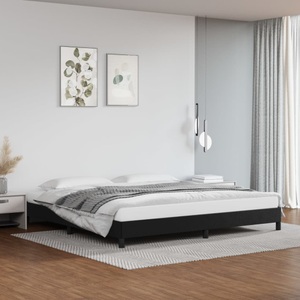 vidaXL, vidaXL Bettgestell Schwarz 200x200 cm Kunstleder