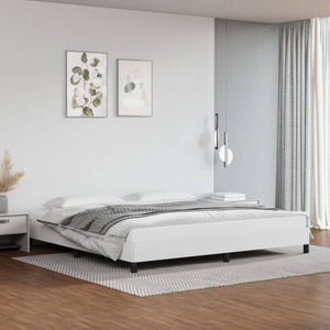 vidaXL, vidaXL Bettgestell Weiß 200x200 cm Kunstleder
