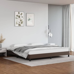 vidaXL, vidaXL Bettgestell Braun 200x200 cm Kunstleder