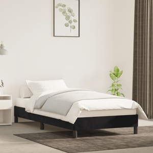 vidaXL, vidaXL Bettgestell Schwarz 90x190 cm Samt