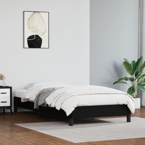 vidaXL, vidaXL Bettgestell Schwarz 80x200 cm Kunstleder