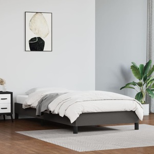 vidaXL, vidaXL Bettgestell Grau 80x200 cm Kunstleder