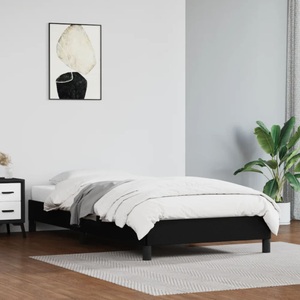 vidaXL, vidaXL Bettgestell Schwarz 90x190 cm Kunstleder