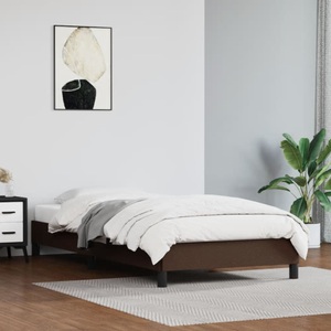 vidaXL, vidaXL Bettgestell Braun 90x190 cm Kunstleder