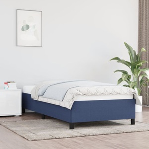 vidaXL, vidaXL Bettgestell Blau 90x190 cm Stoff