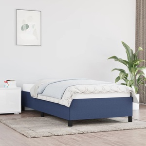 vidaXL, vidaXL Bettgestell Blau 90x200 cm Stoff, vidaXL Bettgestell Blau 90x200 cm Stoff