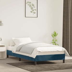 vidaXL Bettgestell Dunkelblau 100x200 cm Samt