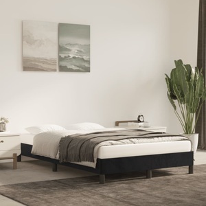vidaXL, vidaXL Bettgestell Schwarz 120x200 cm Samt