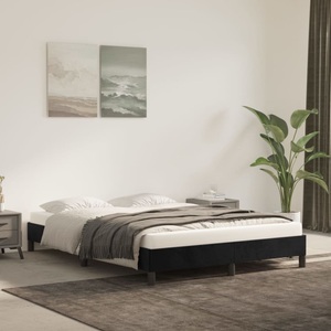 vidaXL Bettgestell Schwarz 140x190 cm Samt
